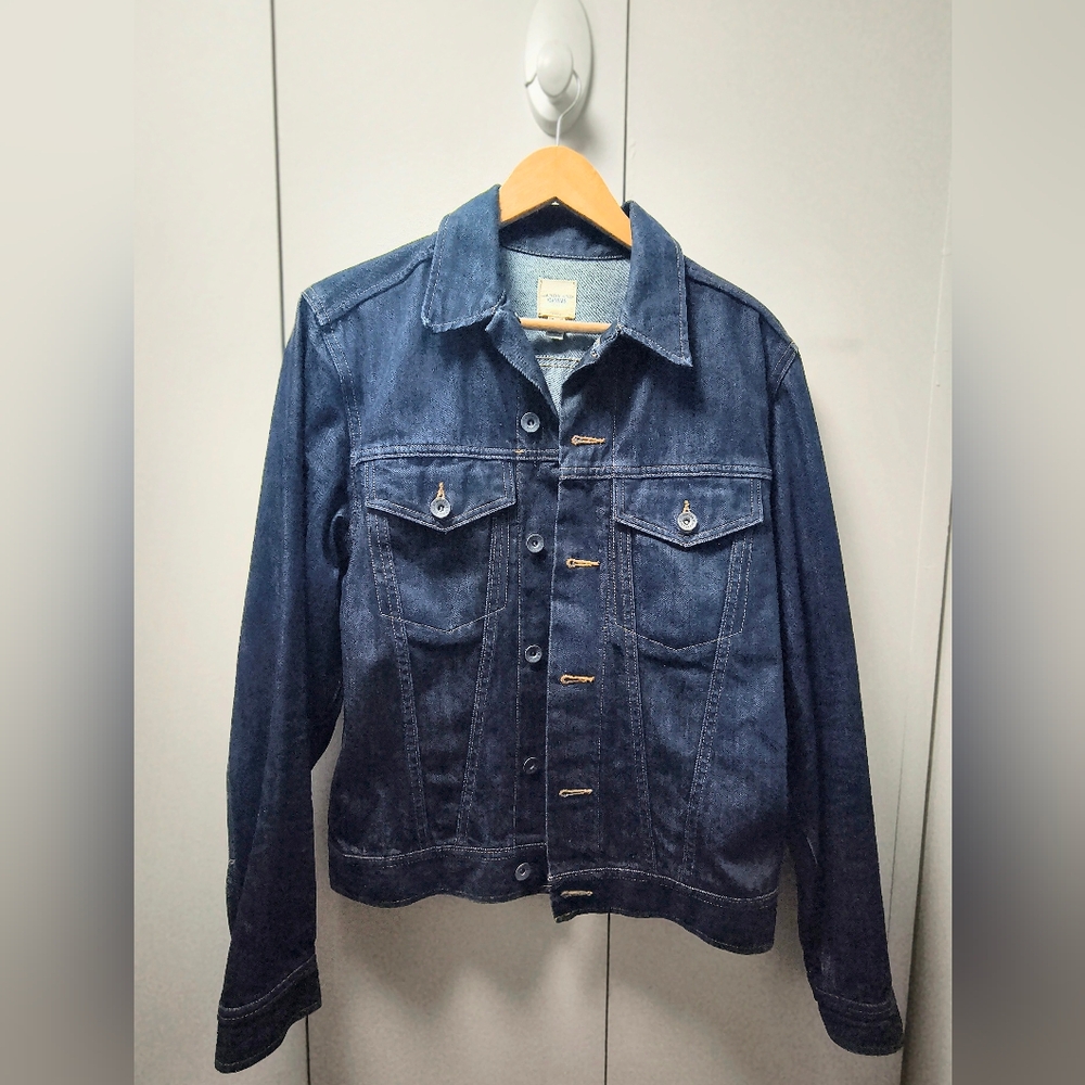 Land's End Canvas Men's Navy Denim Jacket